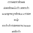 Middle-earth Valmaric Script(of Valinor)(used by Valar and Maiar) Font Resource Pack 32x32(Low Definition)(Normal and Unicode)