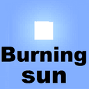 The burning sun