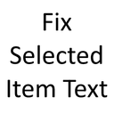 Fix Selected Item Text