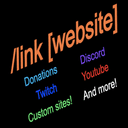 Link | Easy, configurable & targetable website links with one command!