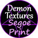 Demon Textures Segoe Print addon