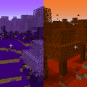 Purple and Orange Biomes