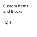 config Item and Block creator