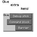 Give extra items