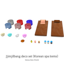 Jjimjilbang deco set (Korean spa items)