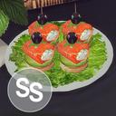 Canapes with Salmon and Cream Cheese