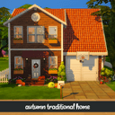 Autumn traditional home