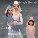 A Simple Hennin. Veil or No Veil.