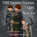 TSM Tredony Feather Cape Outfit for All Ages