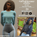 FatalRoseCreations Cuffed Sweater
