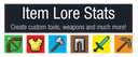 Item Lore Stats