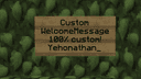 (Custom)WelcomeMessage